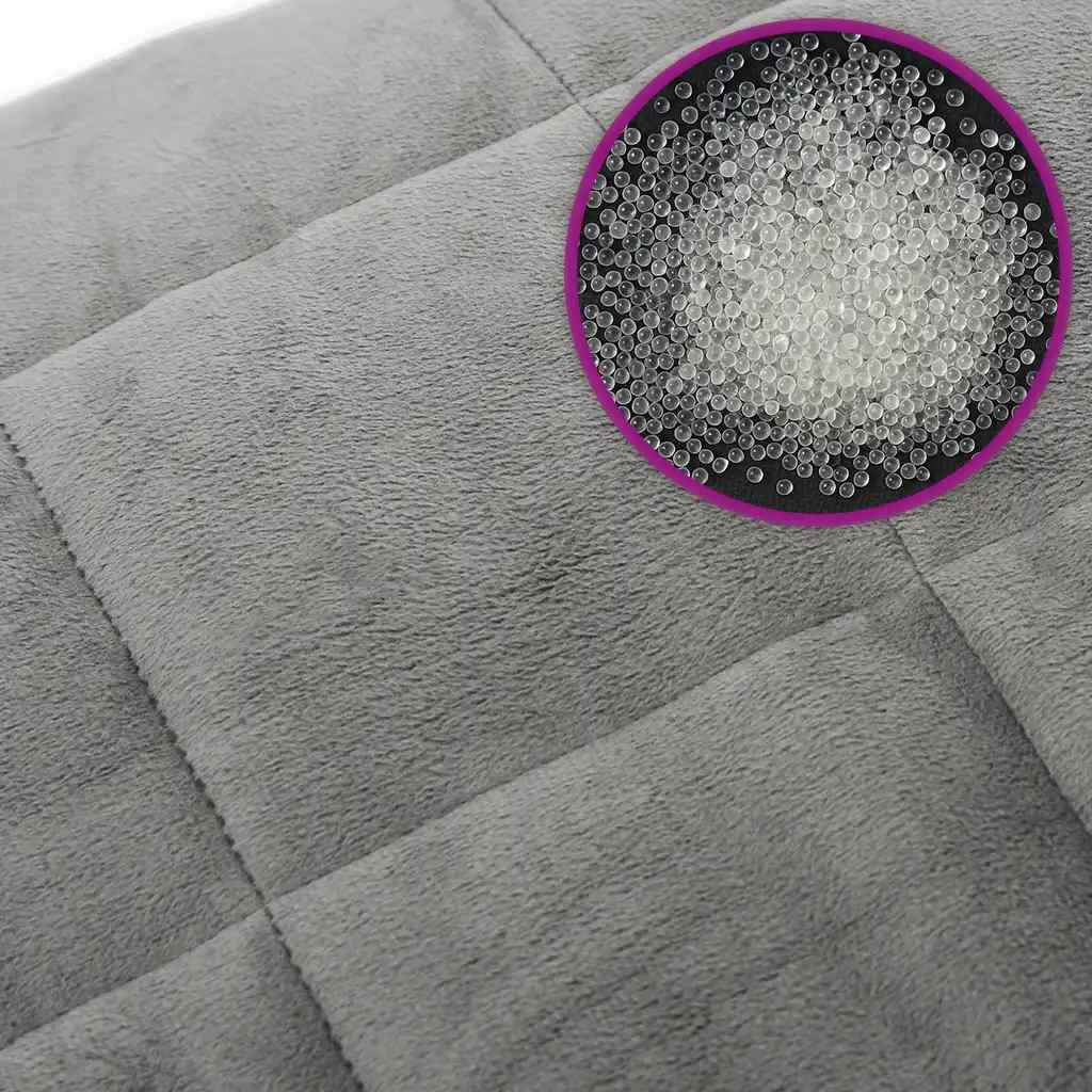 Coperta Ponderata Grigia 220x260 cm 15 kg Tessuto | homemem39