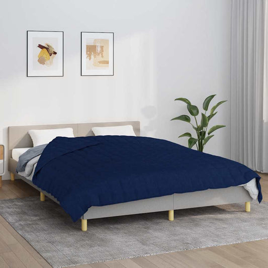 Coperta Ponderata Blu 200x225 cm 9 kg Tessuto | homemem39