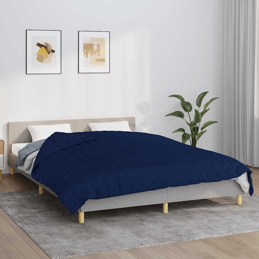 Coperta Ponderata Blu 200x225 cm 13 kg Tessuto | homemem39
