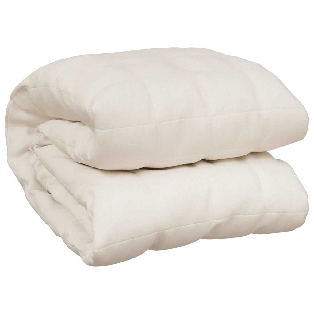 Coperta Ponderata Crema Chiaro 120x180 cm 9 kg Tessuto | homemem39