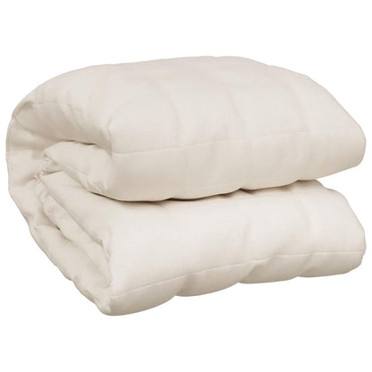 Coperta Ponderata Crema Chiaro 138x200 cm 6 kg Tessuto | homemem39