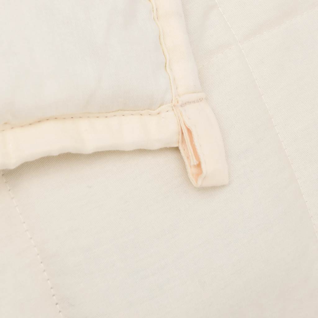 Coperta Ponderata Crema Chiaro 138x200 cm 6 kg Tessuto | homemem39