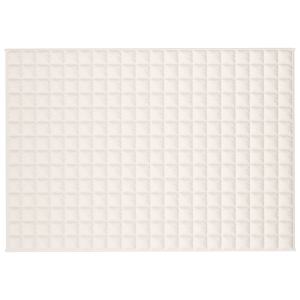 Coperta Ponderata Crema Chiaro 138x200 cm 10 kg Tessuto | homemem39