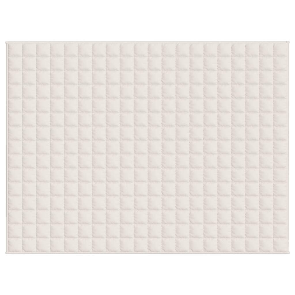Coperta Ponderata Crema Chiaro 150x200 cm 7 kg Tessuto