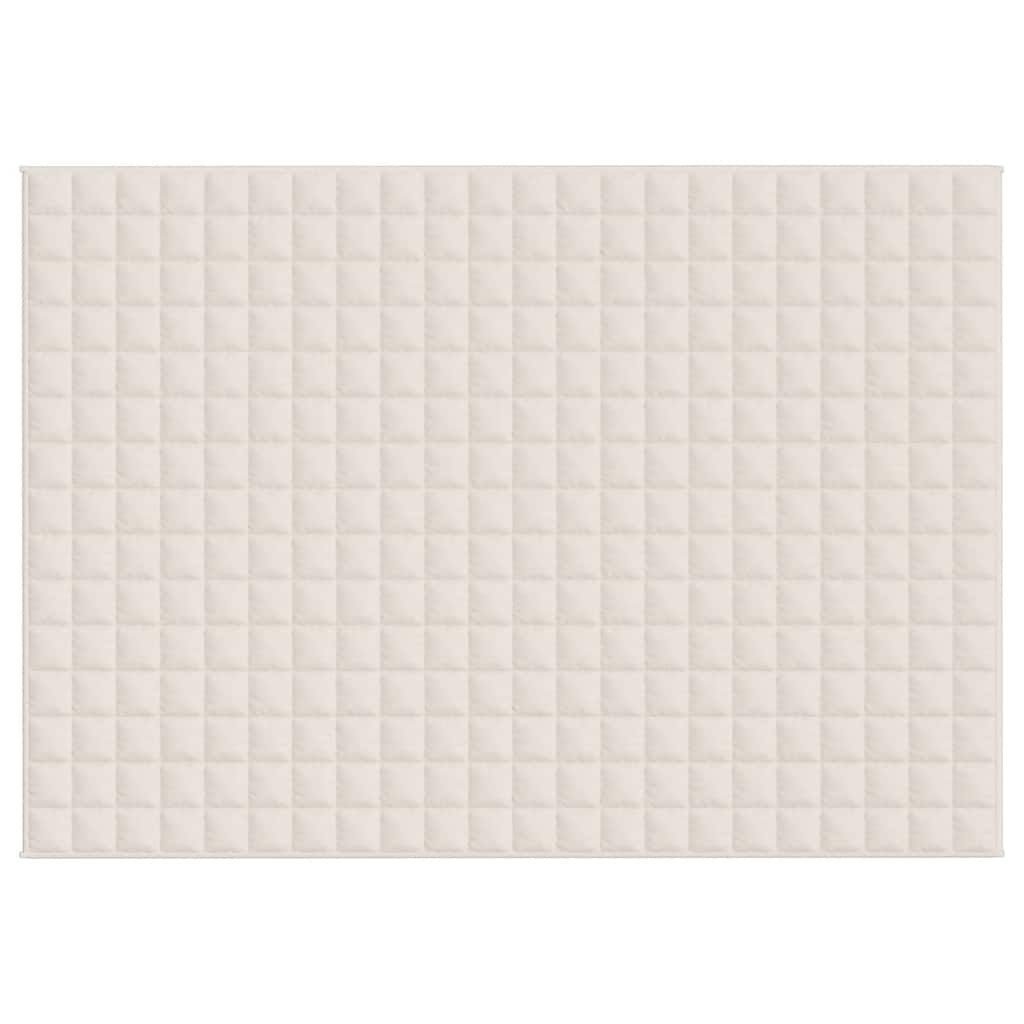 Coperta Ponderata Crema Chiaro 155x220 cm 7 kg Tessuto | homemem39
