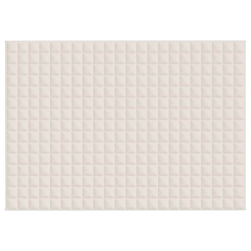 Coperta Ponderata Crema Chiaro 155x220 cm 11 kg Tessuto | homemem39