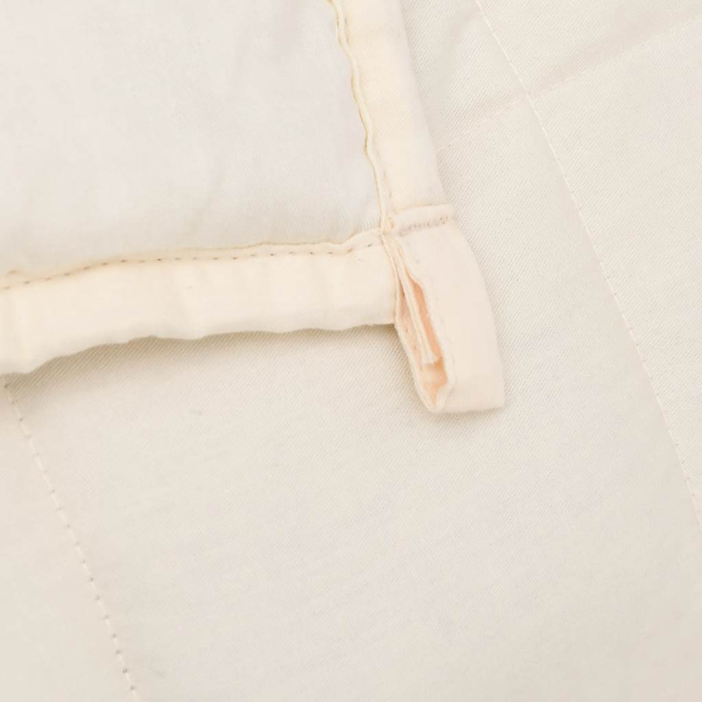 Coperta Ponderata Crema Chiaro 155x220 cm 11 kg Tessuto | homemem39