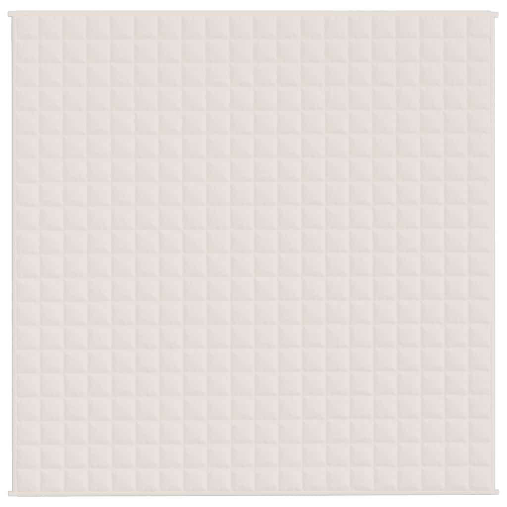Coperta Ponderata Crema Chiaro 200x200 cm 9 kg Tessuto