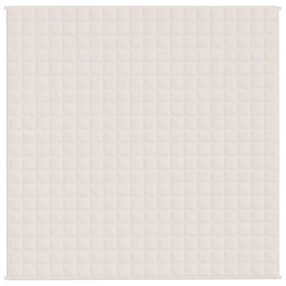 Coperta Ponderata Crema Chiaro 200x200 cm 9 kg Tessuto