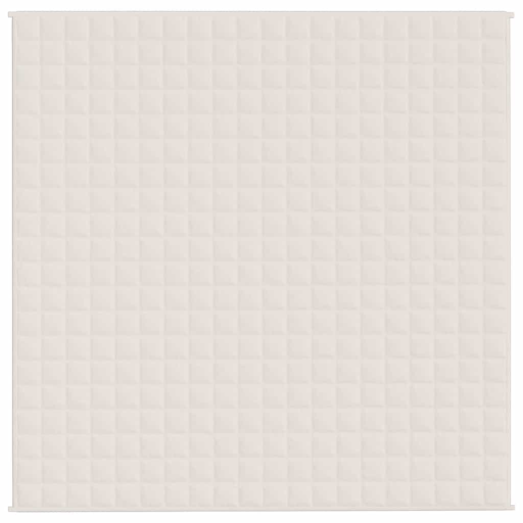 Coperta Ponderata Crema Chiaro 200x200 cm 13 kg Tessuto | homemem39