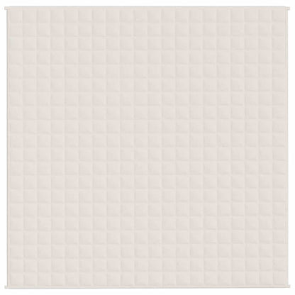 Coperta Ponderata Crema Chiaro 200x200 cm 13 kg Tessuto | homemem39