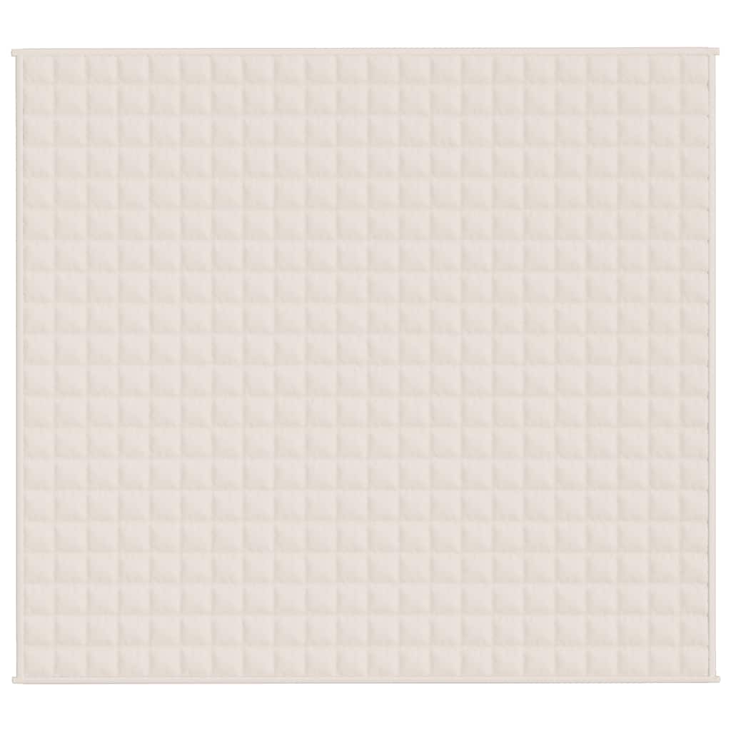 Coperta Ponderata Crema Chiaro 200x225 cm 9 kg Tessuto | homemem39