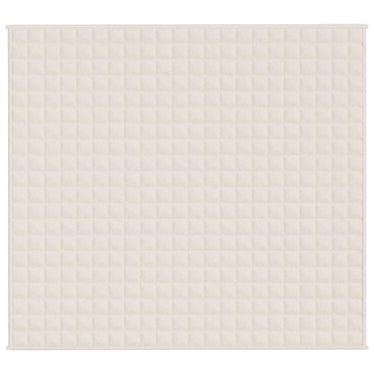 Coperta Ponderata Crema Chiaro 200x225 cm 9 kg Tessuto