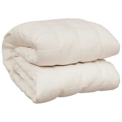 Coperta Ponderata Crema Chiaro 200x225 cm 13 kg Tessuto