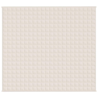 Coperta Ponderata Crema Chiaro 200x225 cm 13 kg Tessuto
