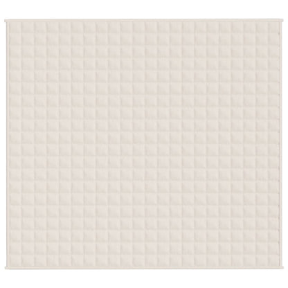 Coperta Ponderata Crema Chiaro 200x225 cm 13 kg Tessuto