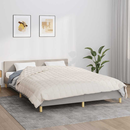 Coperta Ponderata Crema Chiaro 220x235 cm 11 kg Tessuto | homemem39