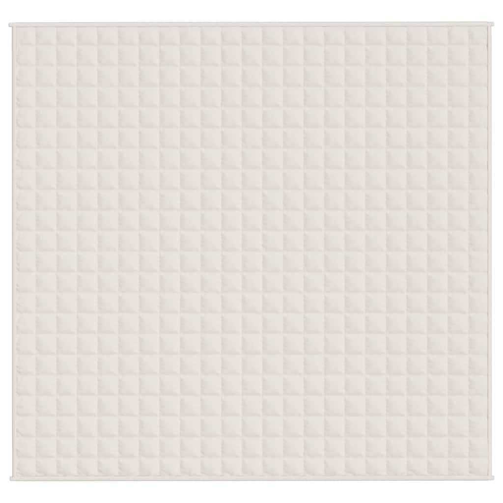 Coperta Ponderata Crema Chiaro 220x235 cm 15 kg Tessuto | homemem39