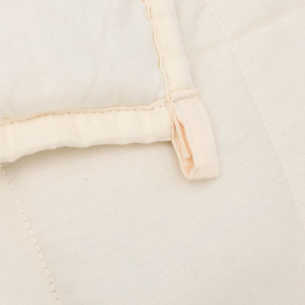 Coperta Ponderata Crema Chiaro 220x235 cm 15 kg Tessuto | homemem39