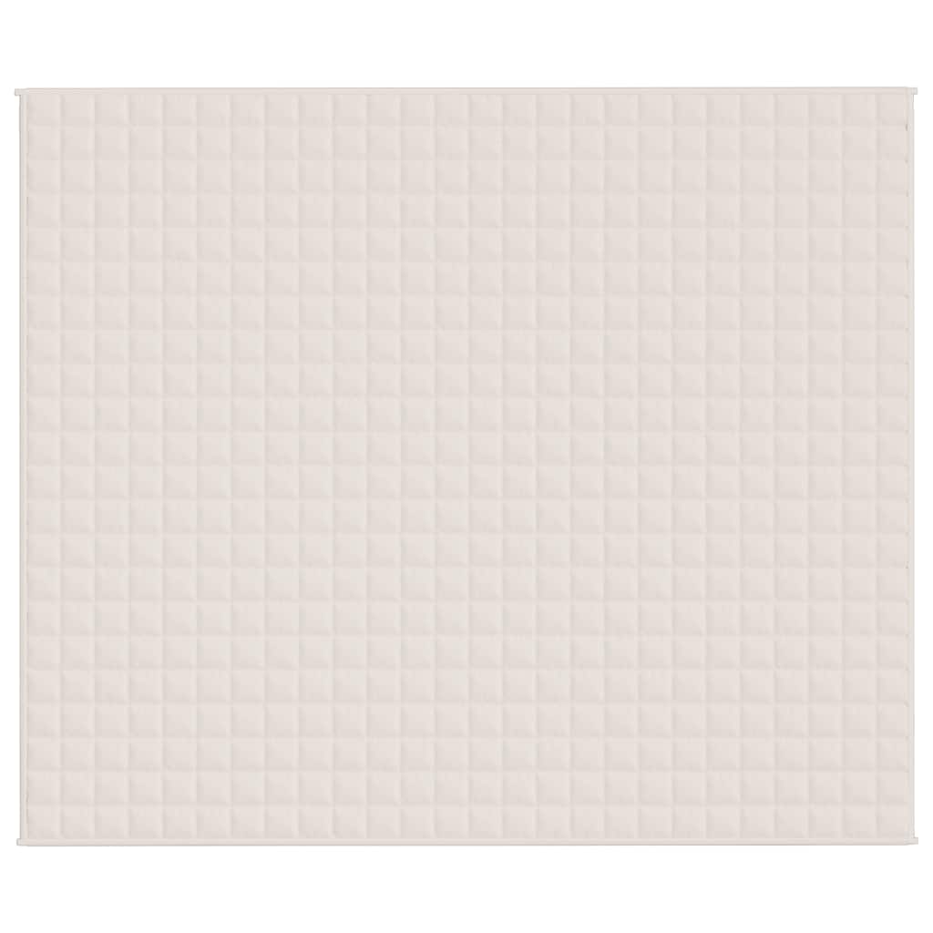 Coperta Ponderata Crema Chiaro 220x260 cm 11 kg Tessuto | homemem39