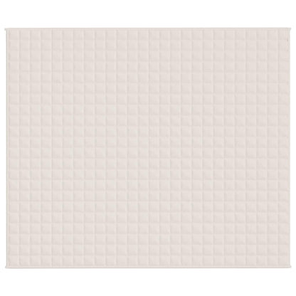 Coperta Ponderata Crema Chiaro 220x260 cm 15 kg Tessuto | homemem39