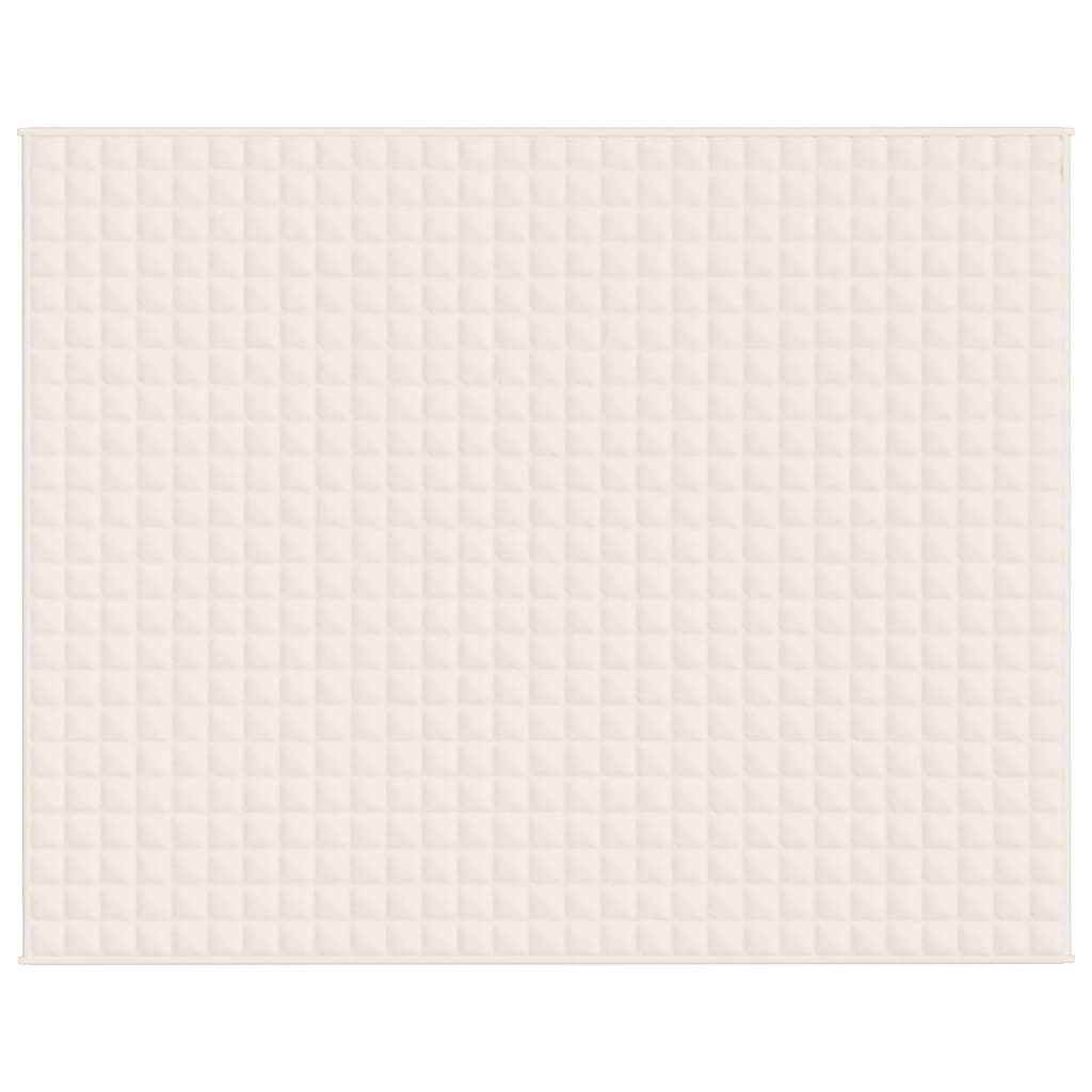 Coperta Ponderata Crema Chiaro 235x290 cm 11 kg Tessuto