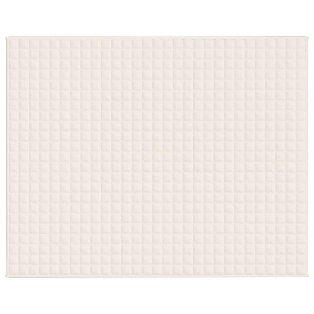 Coperta Ponderata Crema Chiaro 235x290 cm 15 kg Tessuto | homemem39