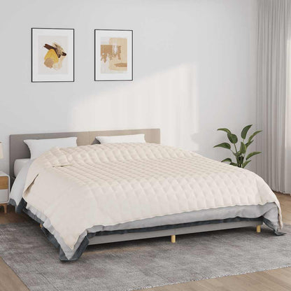 Coperta Ponderata Crema Chiaro 235x290 cm 15 kg Tessuto | homemem39