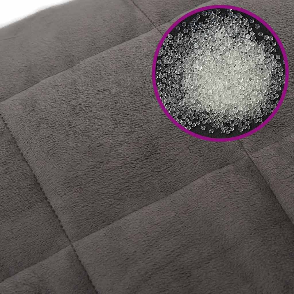 Coperta Ponderata Grigia 155x220 cm 7 kg Tessuto