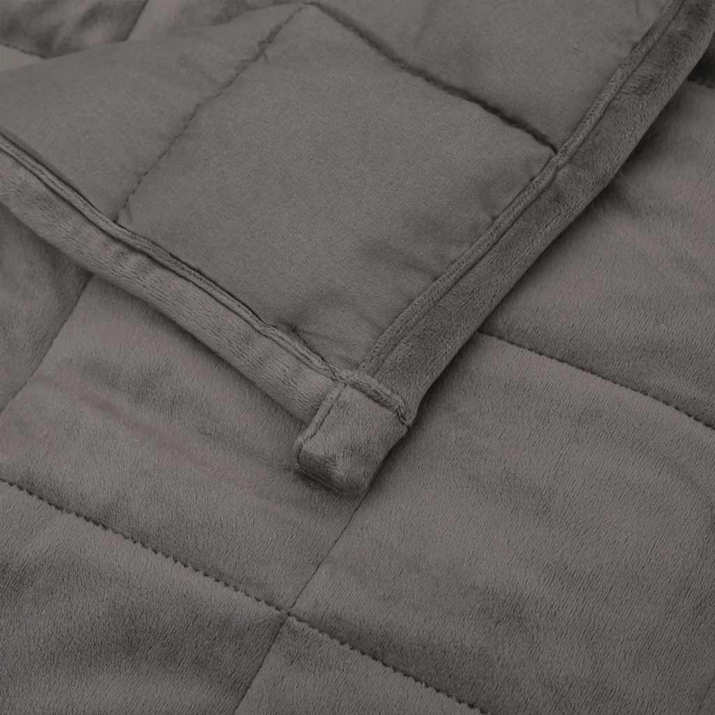 Coperta Ponderata Grigia 200x225 cm 9 kg Tessuto | homemem39