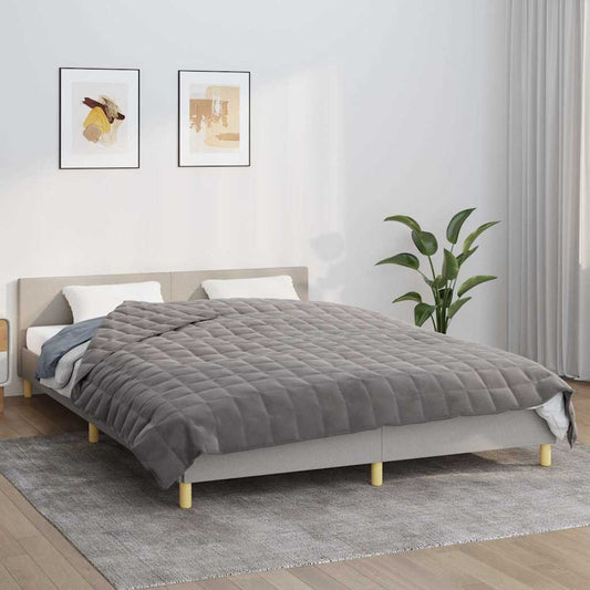 Coperta Ponderata Grigia 220x235 cm 15 kg Tessuto | homemem39