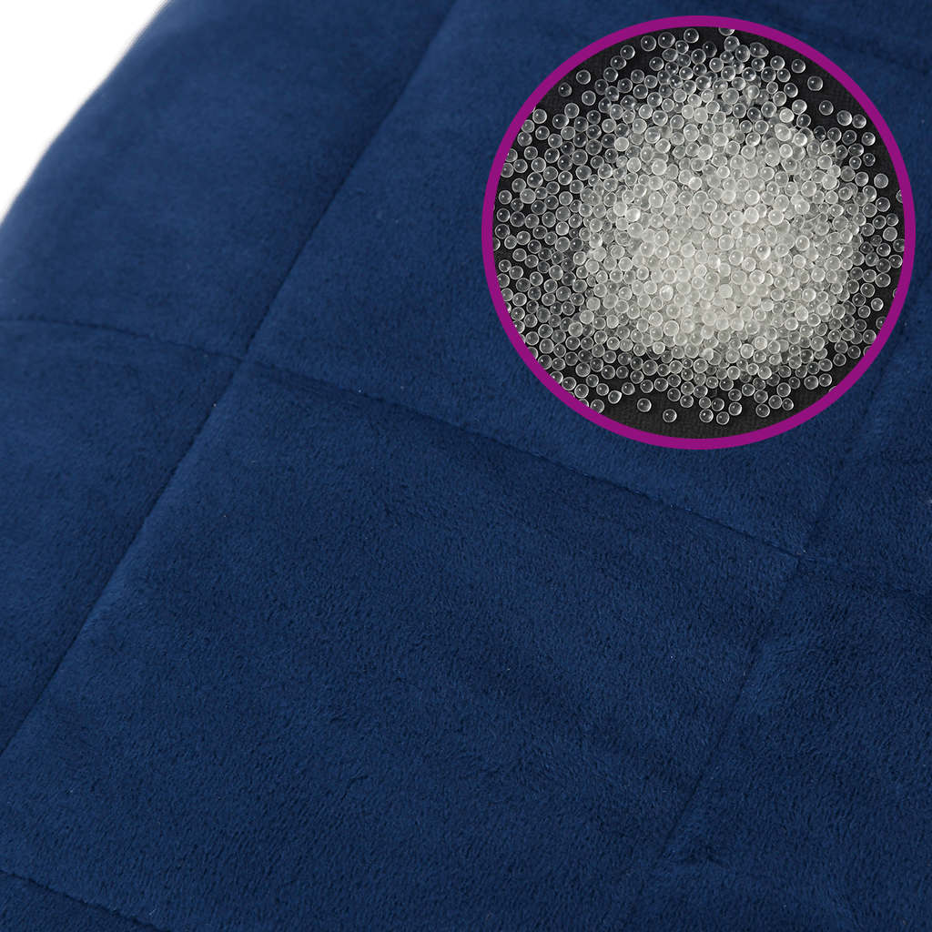 Coperta Ponderata Blu 155x220 cm 11 kg Tessuto | homemem39