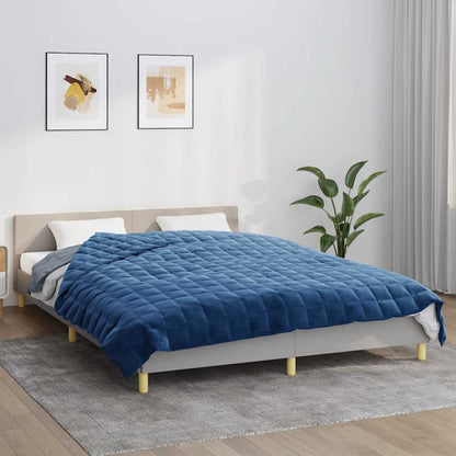 Coperta Ponderata Blu 200x225 cm 13 kg Tessuto | homemem39