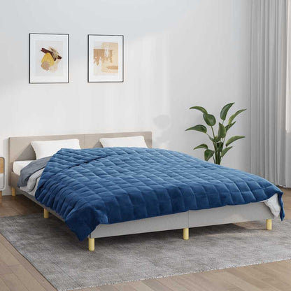 Coperta Ponderata Blu 220x235 cm 15 kg Tessuto | homemem39