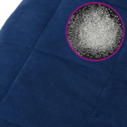 Coperta Ponderata Blu 220x260 cm 11 kg Tessuto