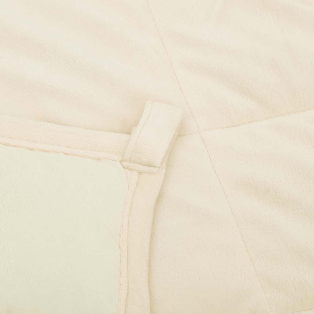 Coperta Ponderata Crema Chiaro 120x180 cm 9 kg Tessuto | homemem39