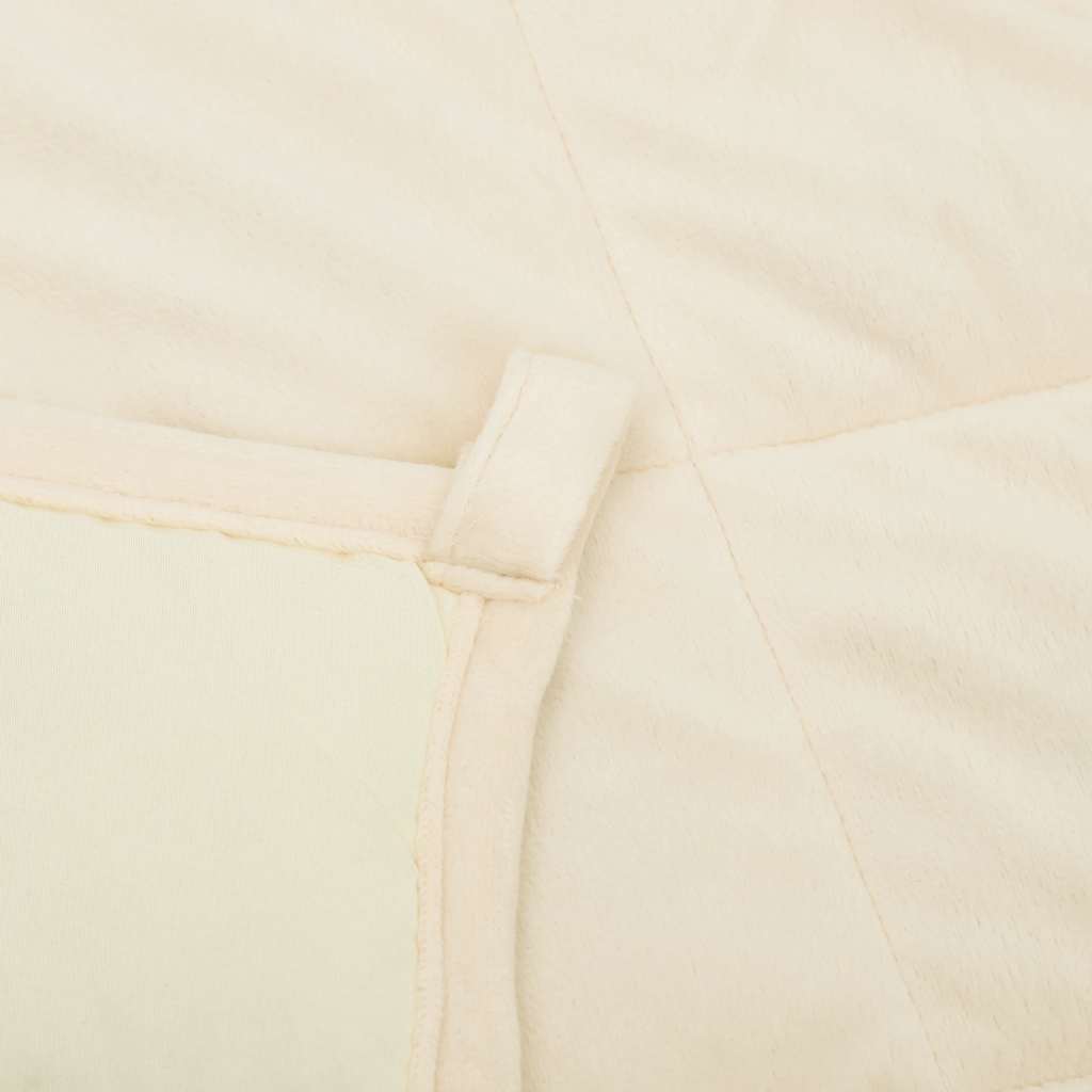 Coperta Ponderata Crema Chiaro 150x200 cm 7 kg Tessuto | homemem39