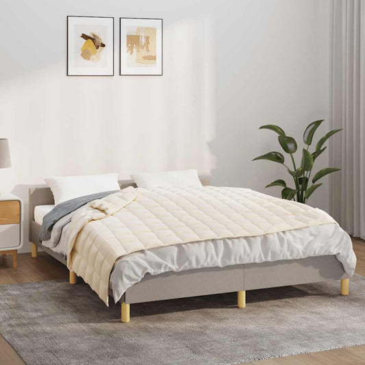 Coperta Ponderata Crema Chiaro 150x200 cm 7 kg Tessuto | homemem39