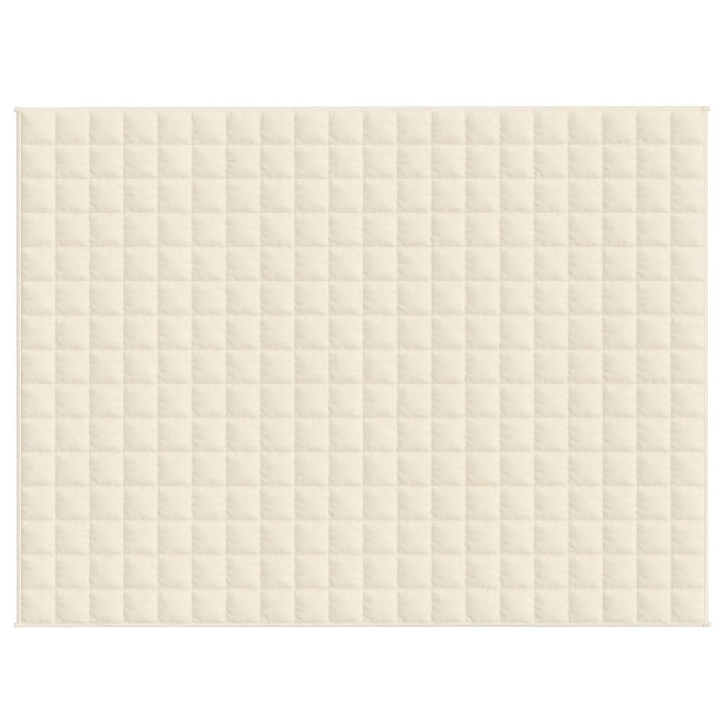 Coperta Ponderata Crema Chiaro 150x200 cm 11 kg Tessuto | homemem39