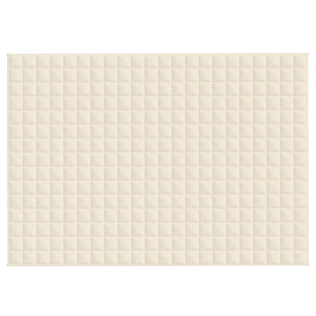 Coperta Ponderata Crema Chiaro 155x220 cm 7 kg Tessuto | homemem39