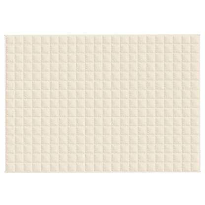Coperta Ponderata Crema Chiaro 155x220 cm 7 kg Tessuto | homemem39
