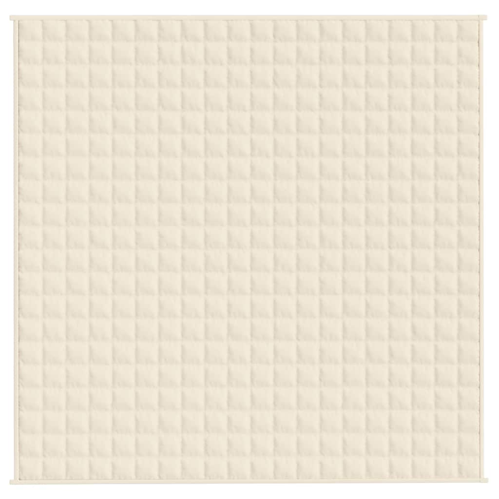 Coperta Ponderata Crema Chiaro 200x200 cm 9 kg Tessuto | homemem39