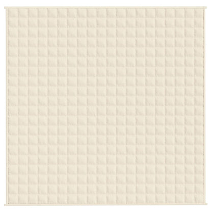 Coperta Ponderata Crema Chiaro 200x200 cm 9 kg Tessuto