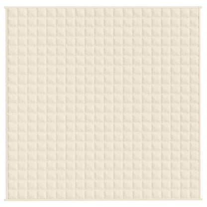 Coperta Ponderata Crema Chiaro 200x200 cm 9 kg Tessuto