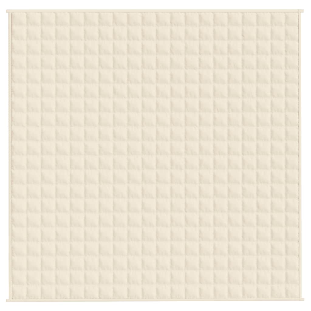 Coperta Ponderata Crema Chiaro 200x200 cm 13 kg Tessuto | homemem39