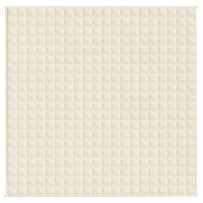 Coperta Ponderata Crema Chiaro 200x200 cm 13 kg Tessuto
