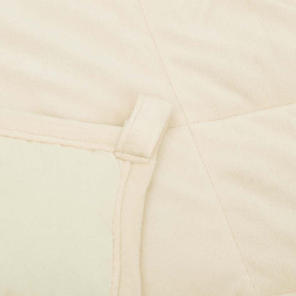 Coperta Ponderata Crema Chiaro 200x200 cm 13 kg Tessuto | homemem39