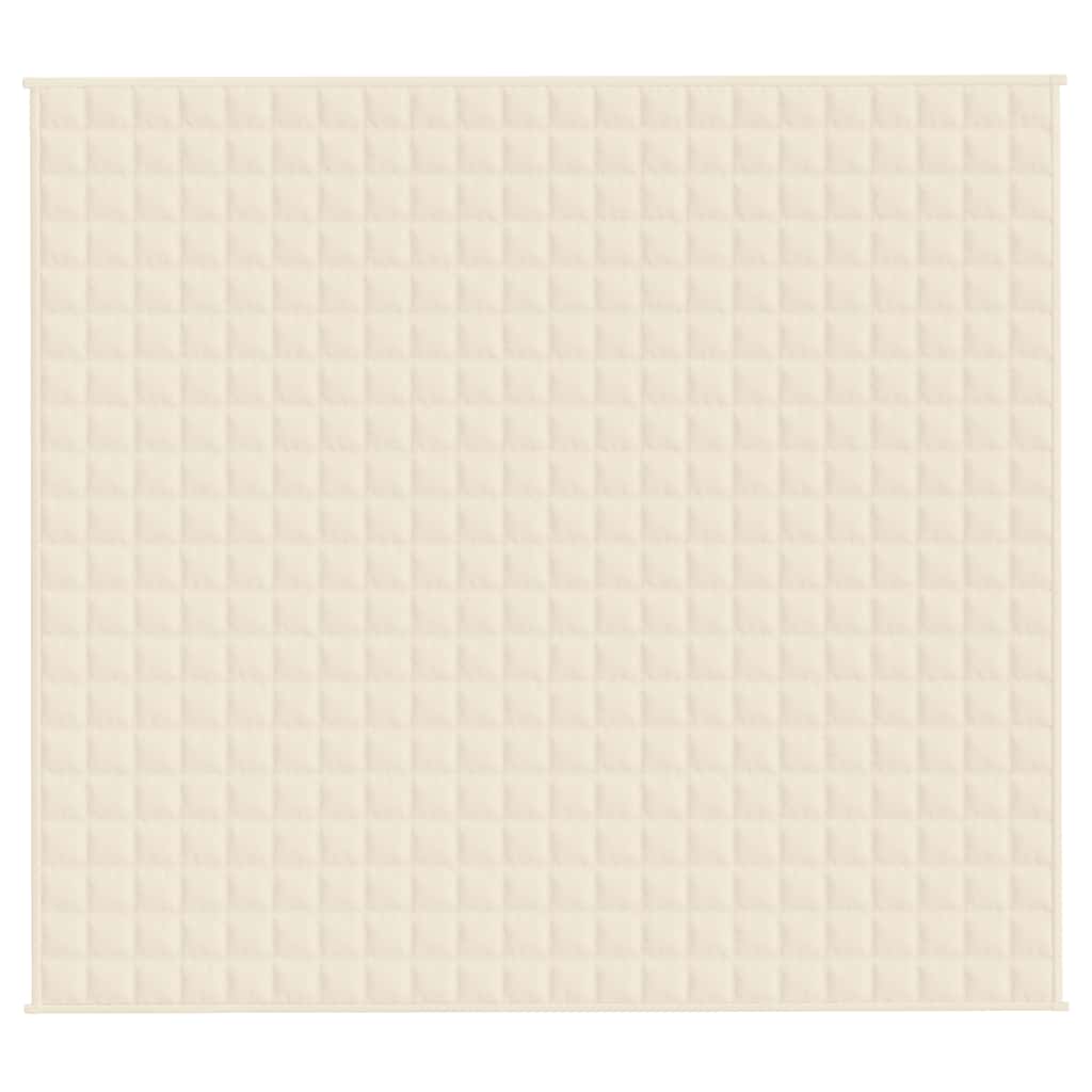 Coperta Ponderata Crema Chiaro 200x225 cm 9 kg Tessuto | homemem39