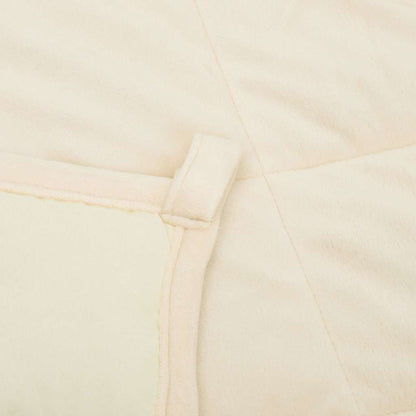 Coperta Ponderata Crema Chiaro 200x225 cm 9 kg Tessuto | homemem39
