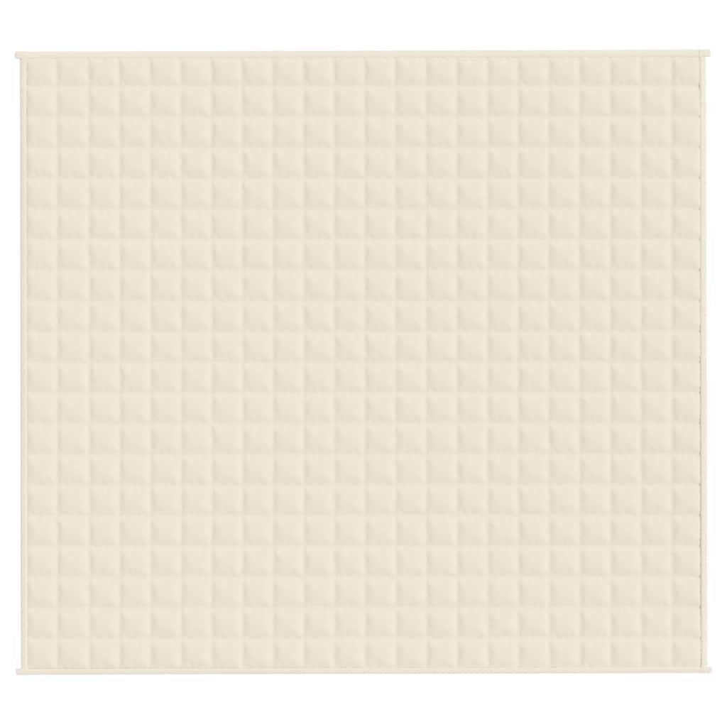 Coperta Ponderata Crema Chiaro 200x225 cm 13 kg Tessuto | homemem39
